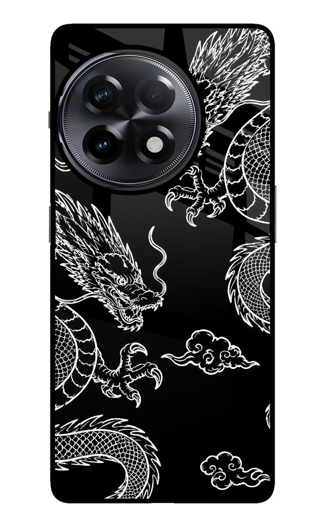 Twin Dragons OnePlus 11R Glass Case