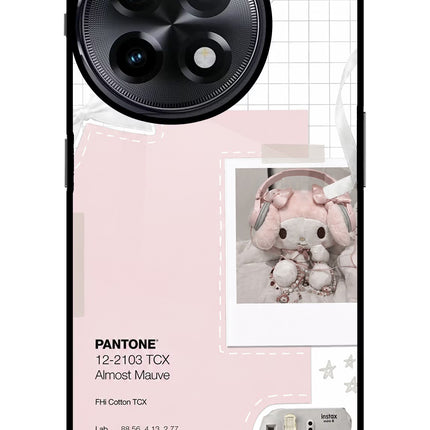 Pantone Asthetic OnePlus 11R Glass Case Back Cover by Casekaro