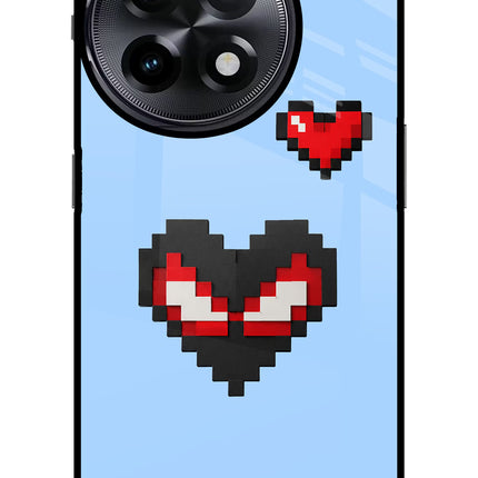 Peter Heart OnePlus 11R Glass Case