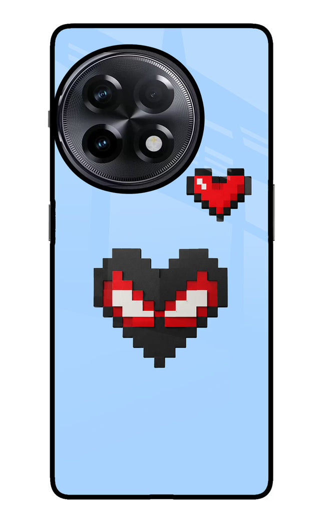 Peter Heart OnePlus 11R Glass Case