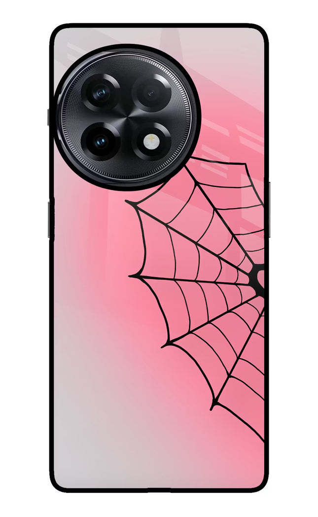 Pink Web OnePlus 11R Glass Case