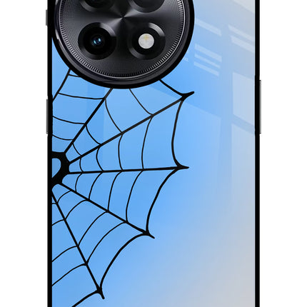 Blue Web OnePlus 11R Glass Case