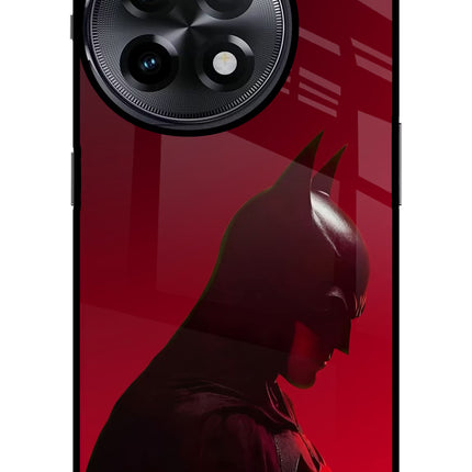 Dark Knight OnePlus 11R Glass Case Back Cover by Casekaro