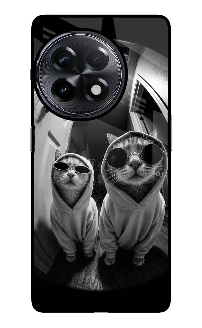 Hood Cats OnePlus 11R Glass Case