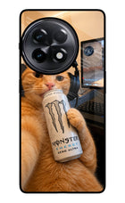 Gamer Cat Energy OnePlus 11R Glass Case