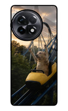 Rollercoaster Dog OnePlus 11R Glass Case