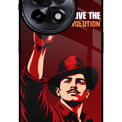 Bhagat Singh Revolution OnePlus 11R Glass Case