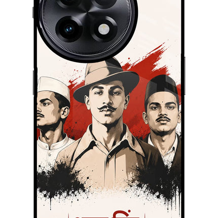 Bhagat Singh Trio OnePlus 11R Glass Case