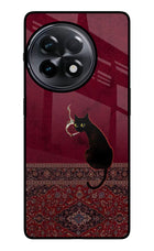 Midnight Cat OnePlus 11R Glass Case