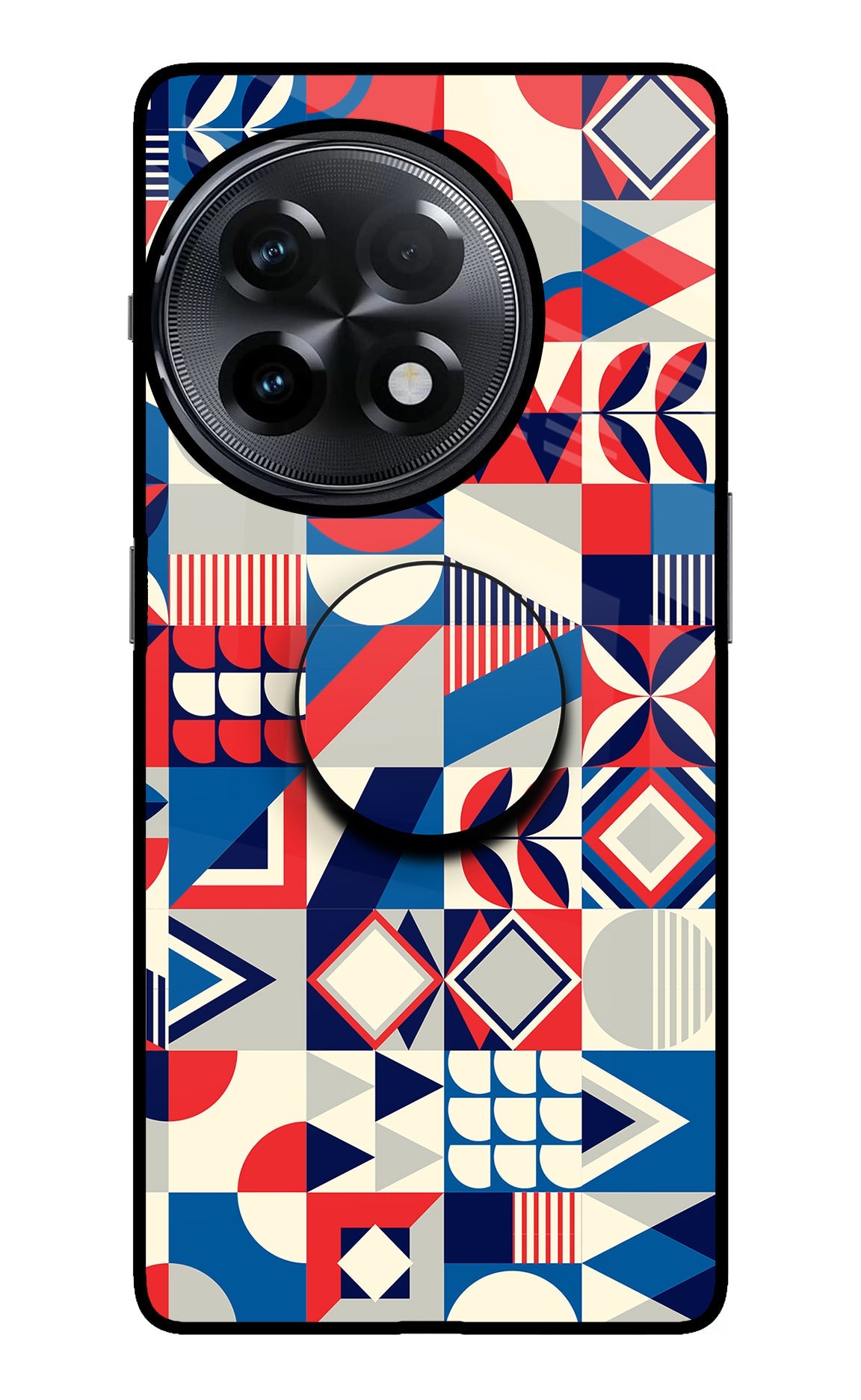 Colorful Pattern OnePlus 11R Glass Case