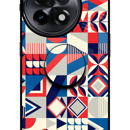 Colorful Pattern OnePlus 11R Glass Case