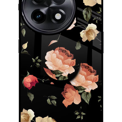Flowers OnePlus 11R Glass Case
