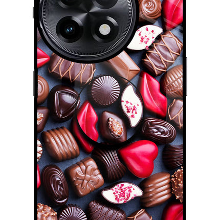Chocolates OnePlus 11R Glass Case