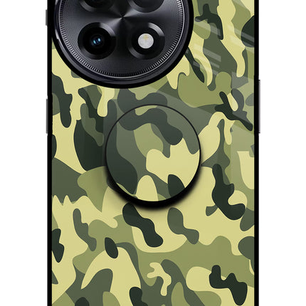 Camouflage OnePlus 11R Glass Case