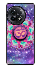 Om Purple OnePlus 11R Glass Case
