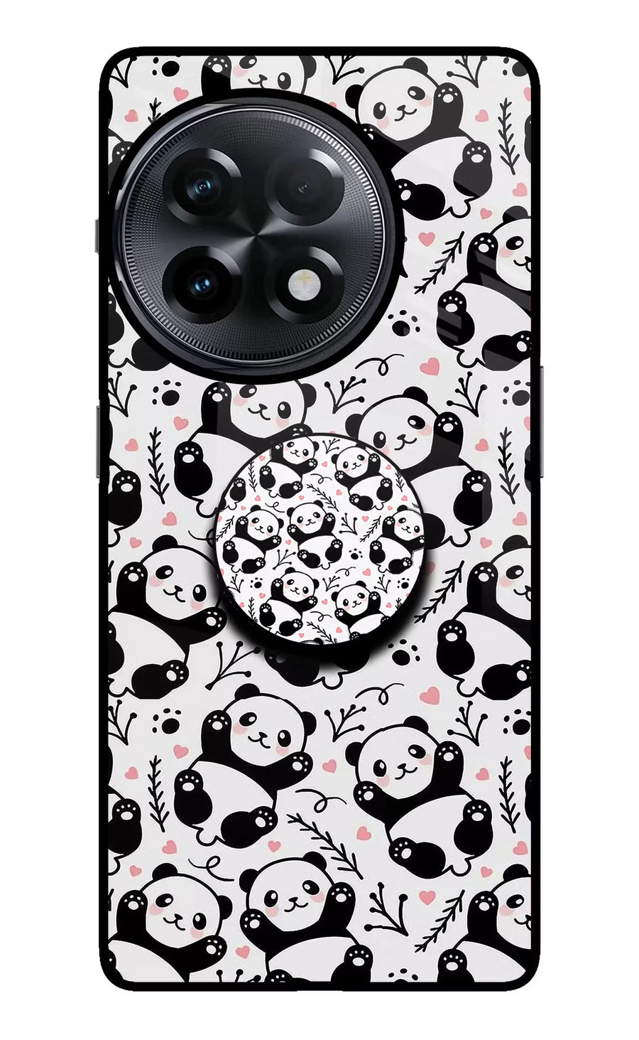 Cute Panda OnePlus 11R Pop Case, Metal case