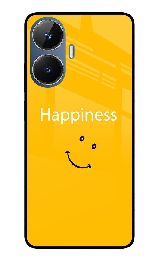 Happiness With Smiley Realme C55/N55 Glass Case