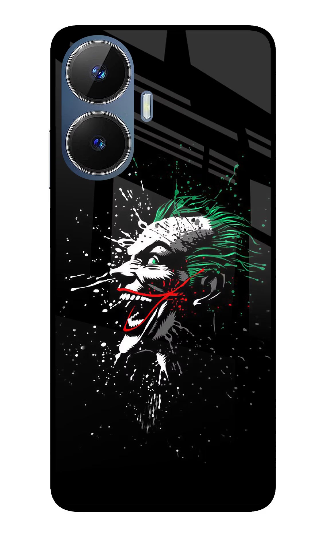 Joker Realme C55/N55 Glass Case Back Cover by Casekaro