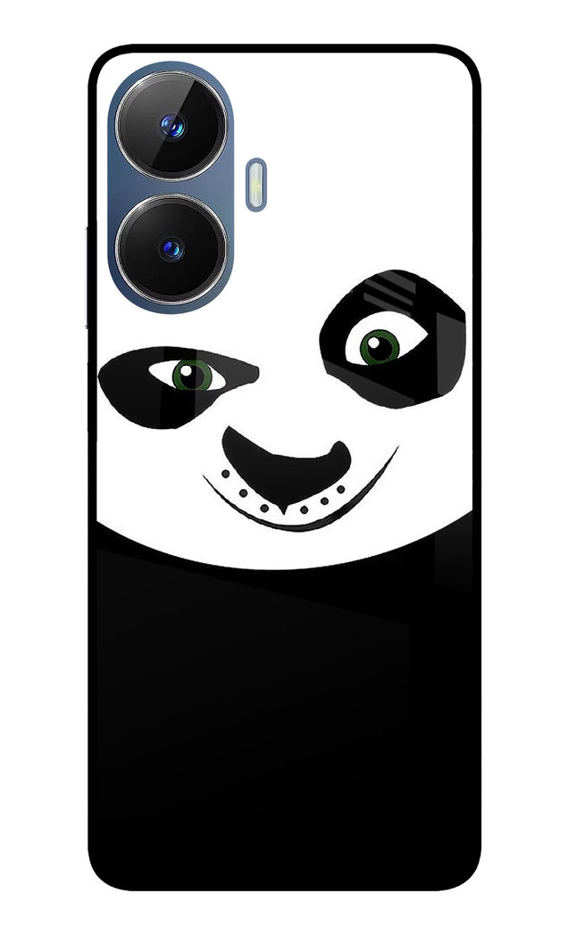 Panda Realme C55/N55 Glass Case Back Cover by Casekaro