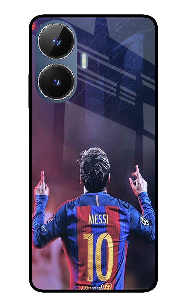 Messi Realme C55/N55 Glass Case Back Cover by Casekaro