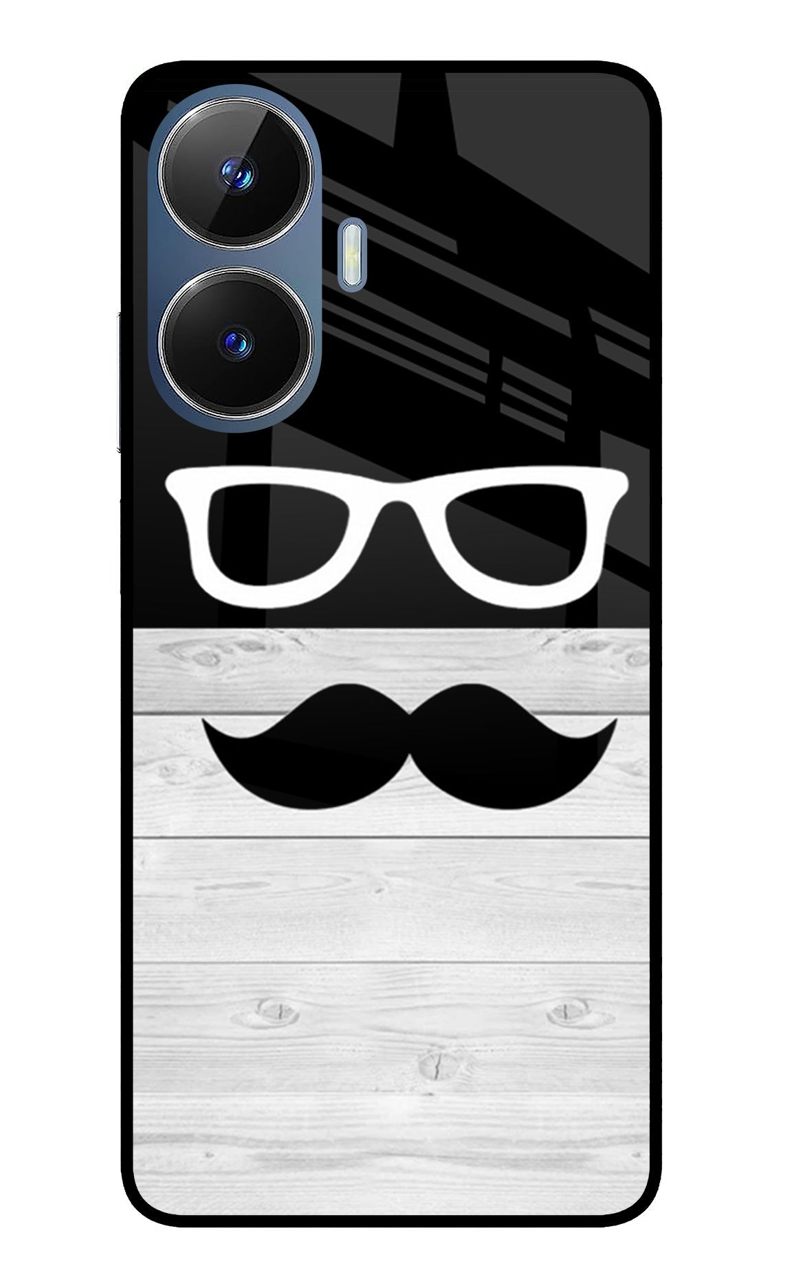 Mustache Realme C55/N55 Glass Case