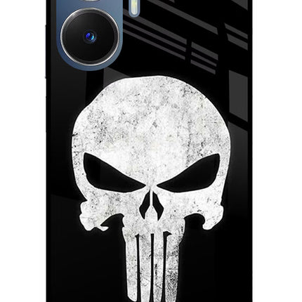 Punisher Skull Realme C55/N55 Glass Case Back Cover by Casekaro