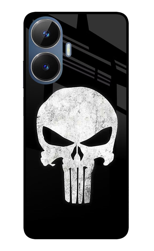 Punisher Skull Realme C55/N55 Glass Case Back Cover by Casekaro