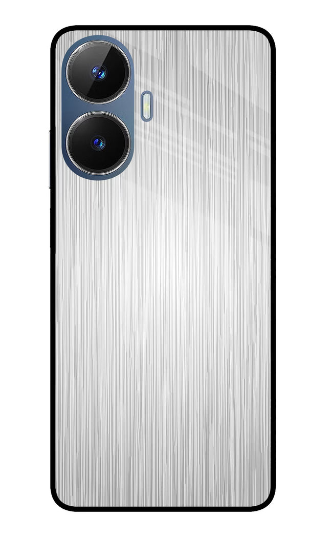Wooden Grey Texture Realme C55/N55 Glass Case Back Cover by Casekaro