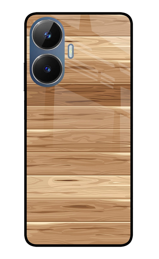 Wooden Vector Realme C55/N55 Glass Case