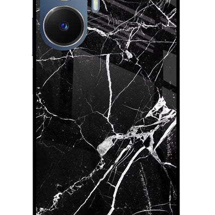 Black Marble Pattern Realme C55/N55 Glass Case