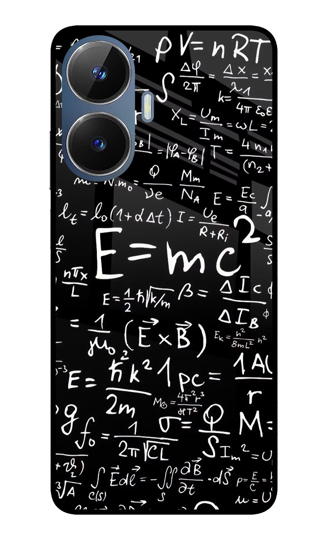 Physics Formula Realme C55/N55 Glass Case Back Cover by Casekaro