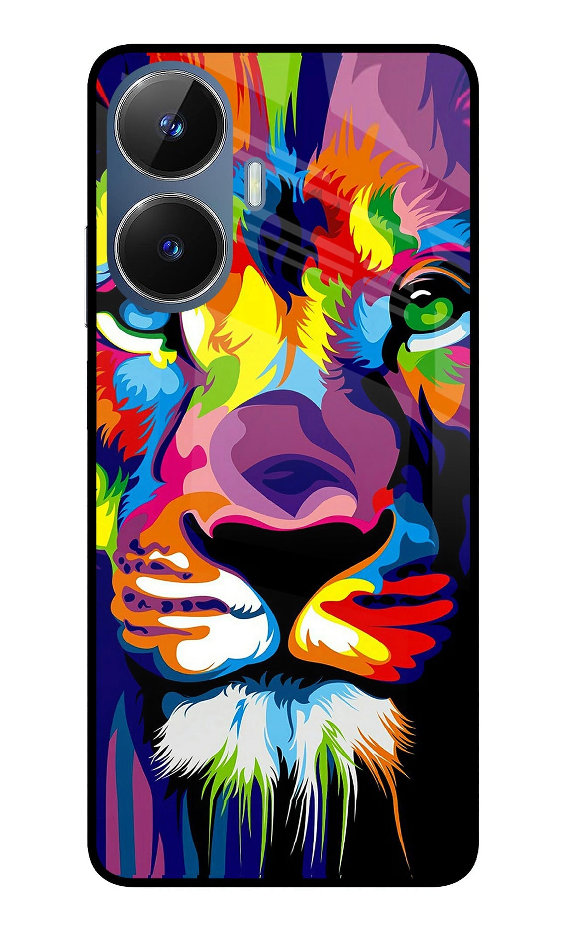 Lion Realme C55/N55 Glass Case