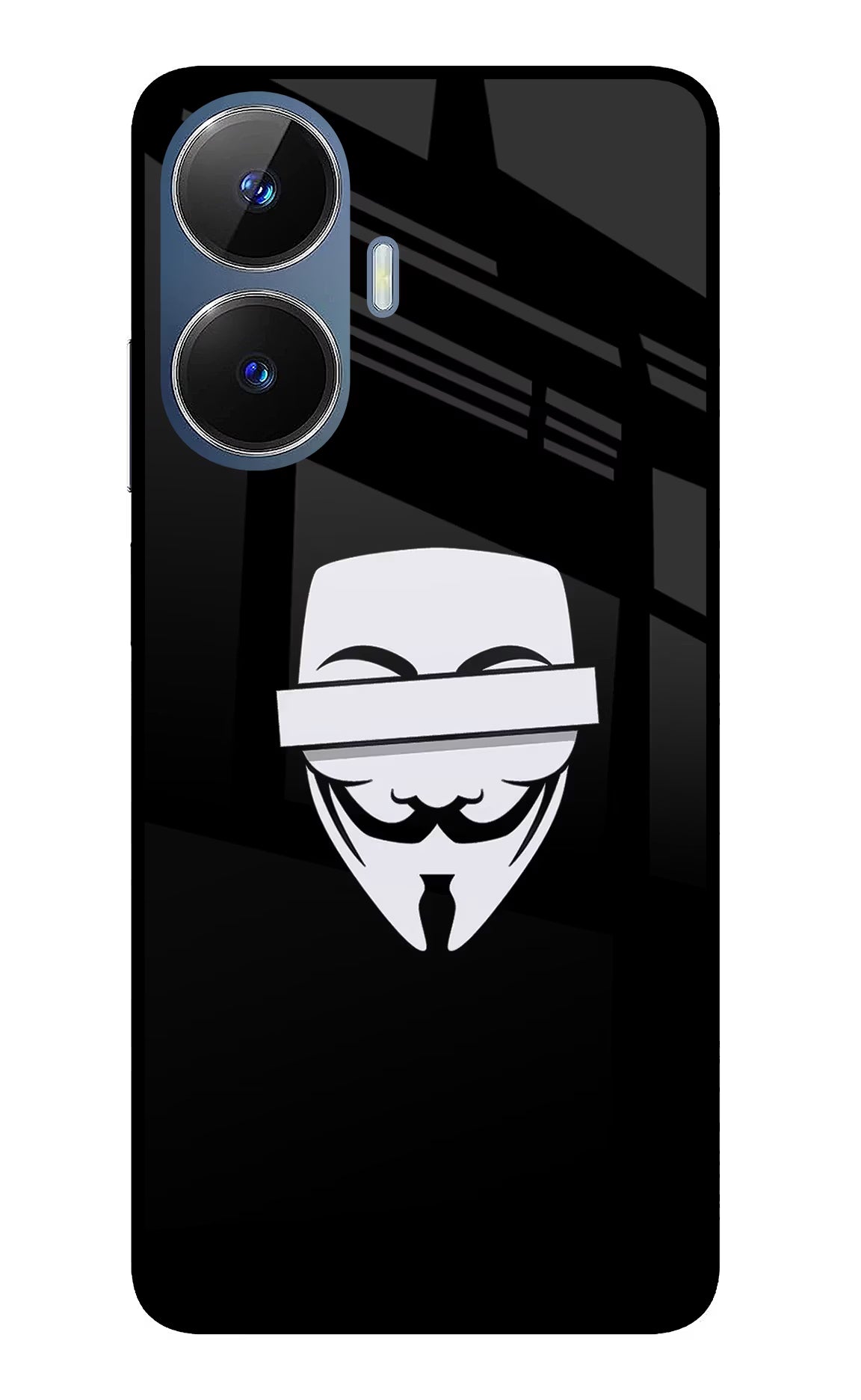 Anonymous Face Realme C55/N55 Glass Case