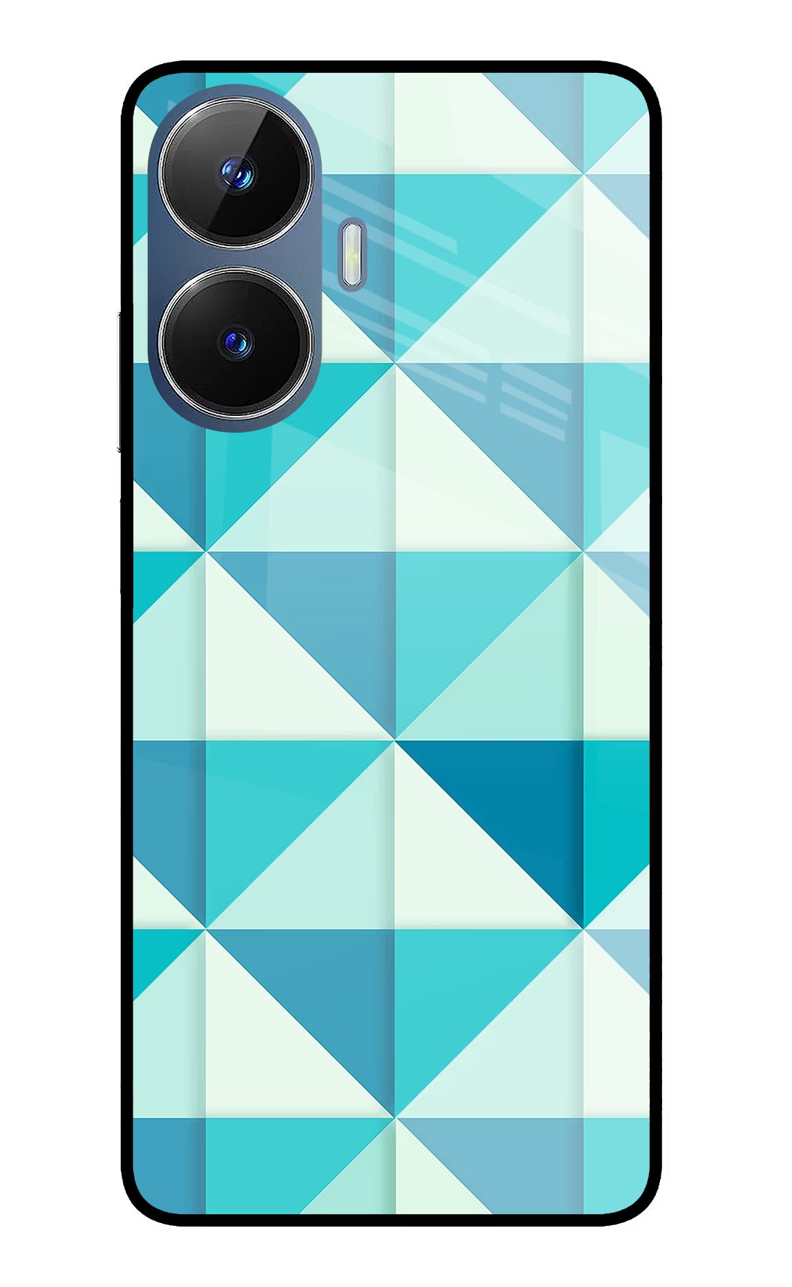 Abstract Realme C55/N55 Glass Case Back Cover by Casekaro