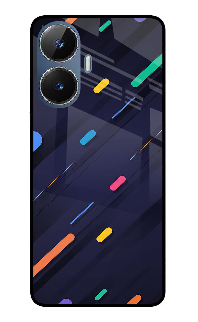 Abstract Design Realme C55/N55 Glass Case Back Cover by Casekaro