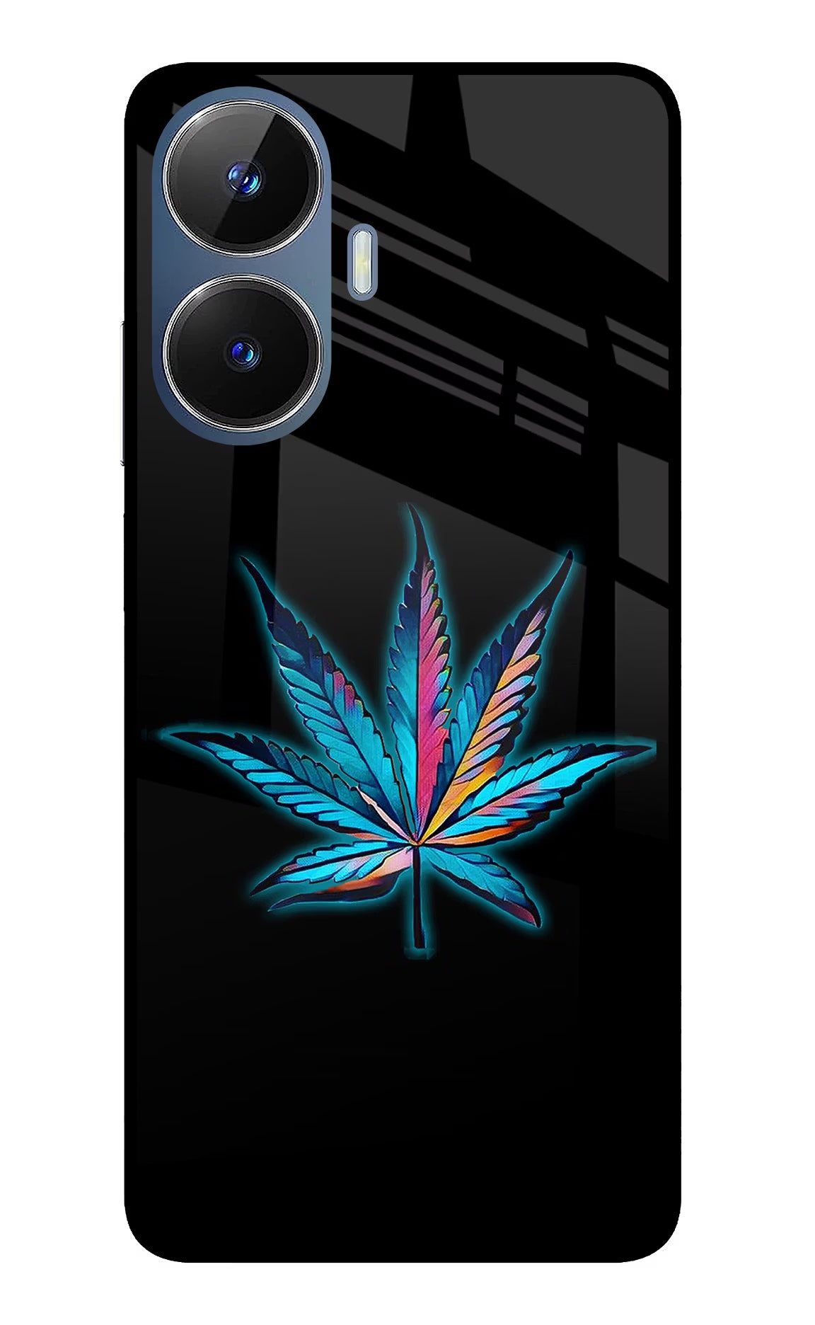 Weed Realme C55/N55 Glass Case Back Cover by Casekaro