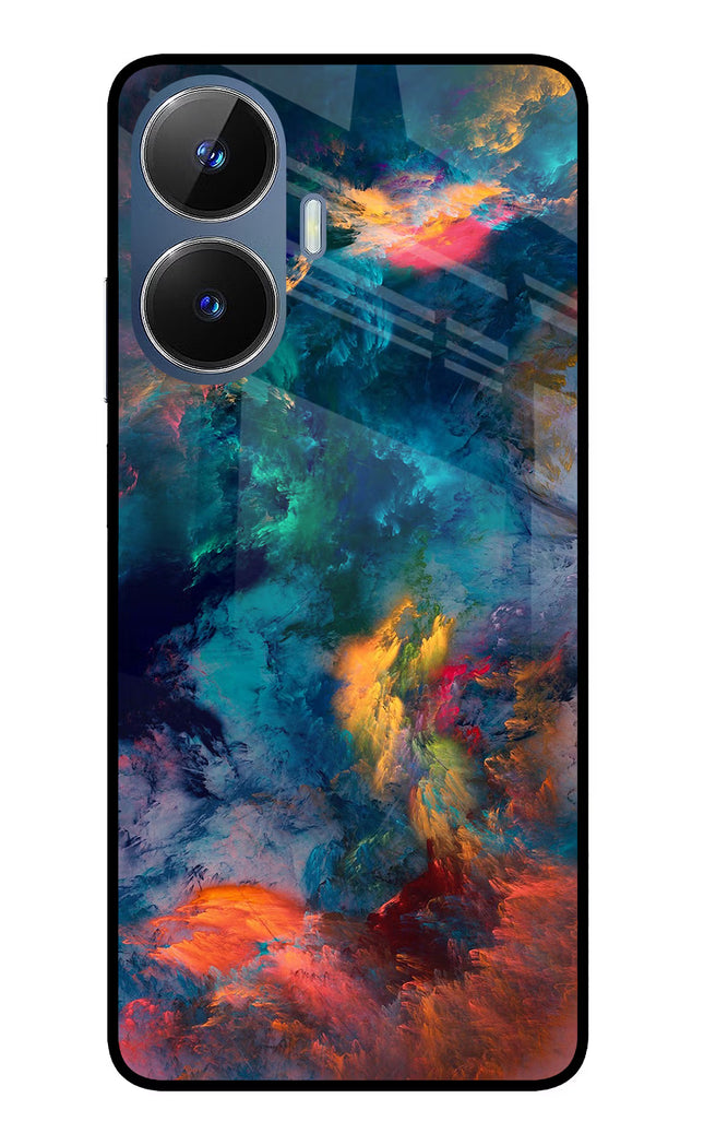 Artwork Paint Realme C55/N55 Glass Case Back Cover by Casekaro
