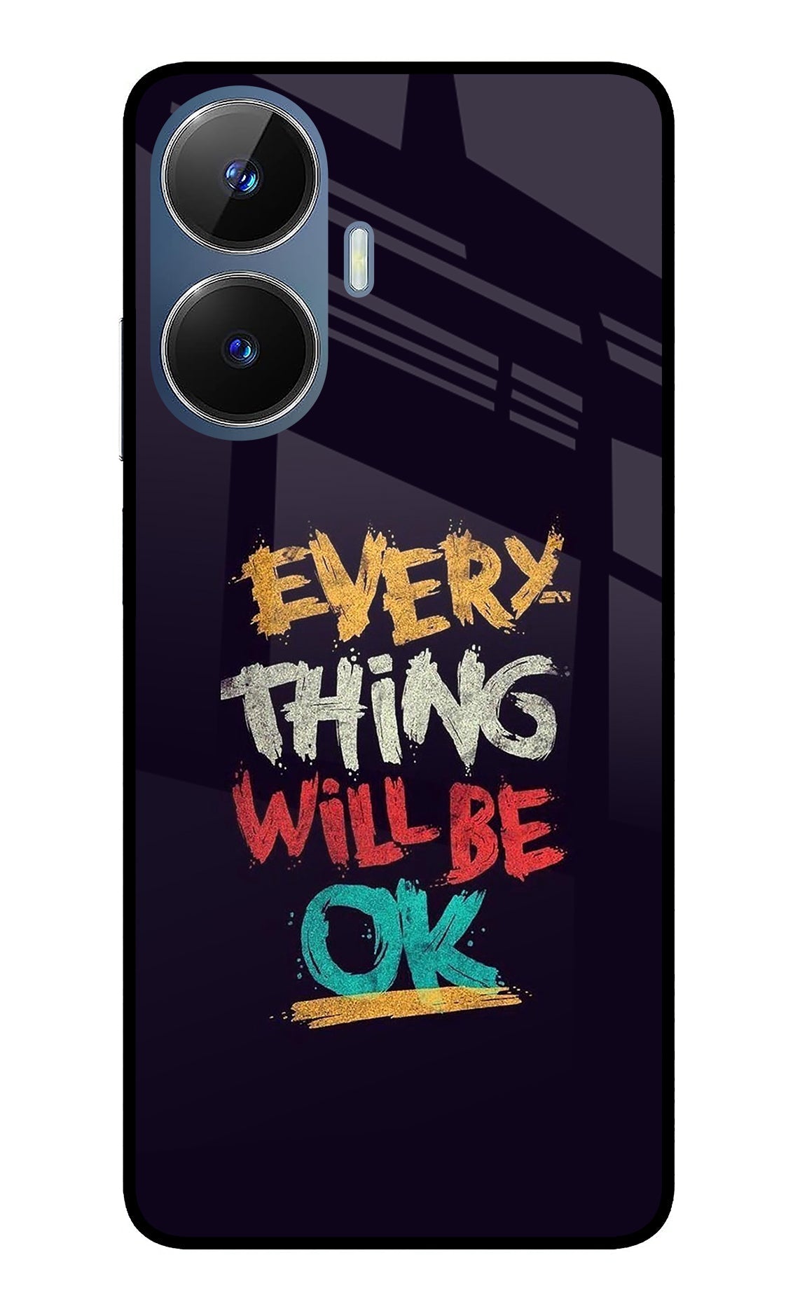 Everything Will Be Ok Realme C55/N55 Glass Case