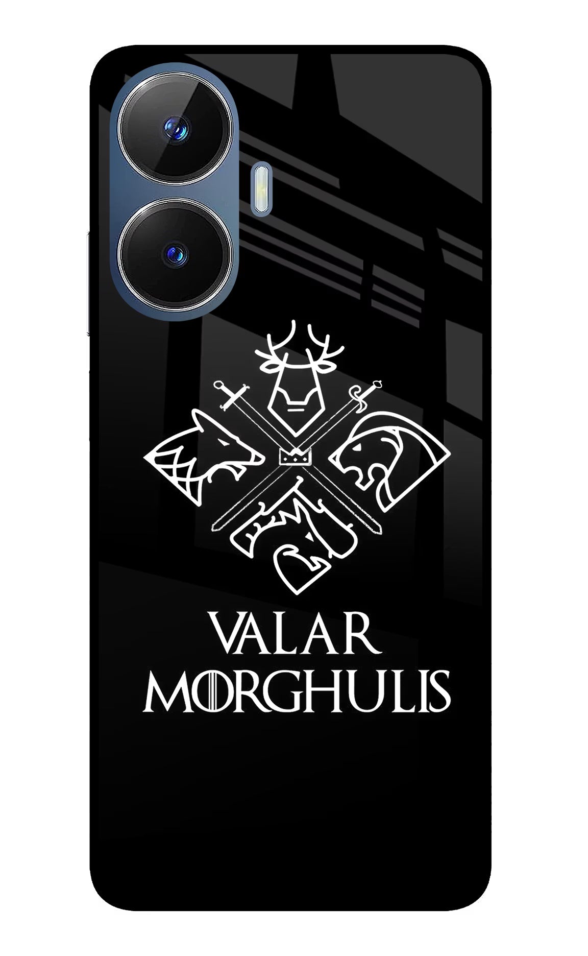 Valar Morghulis | Game Of Thrones Realme C55/N55 Glass Case Back Cover by Casekaro
