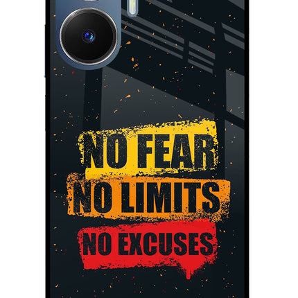No Fear No Limits No Excuse Realme C55/N55 Glass Case