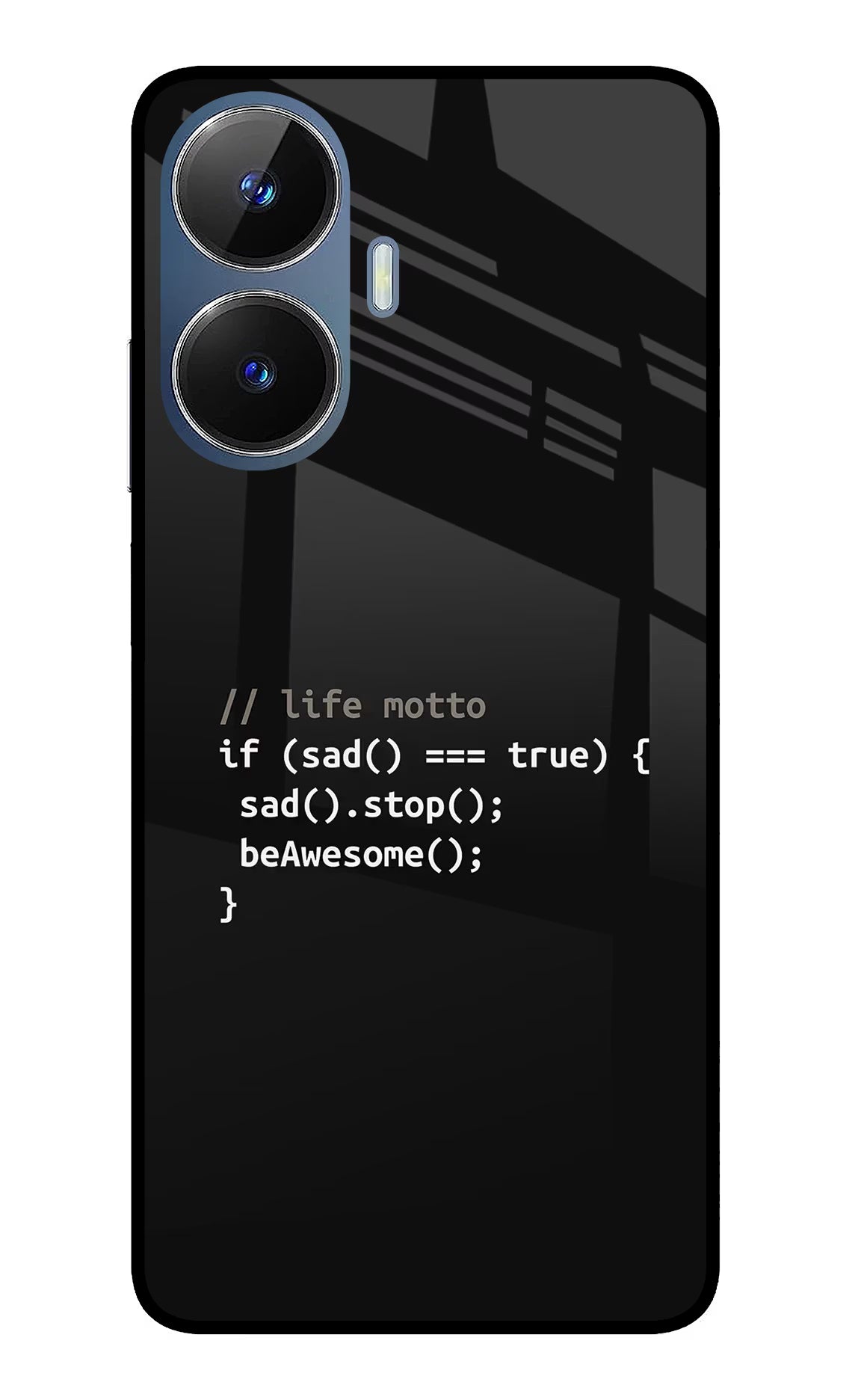 Life Motto Code Realme C55/N55 Glass Case