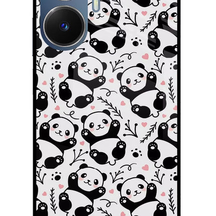 Cute Panda Realme C55/N55 Glass Case