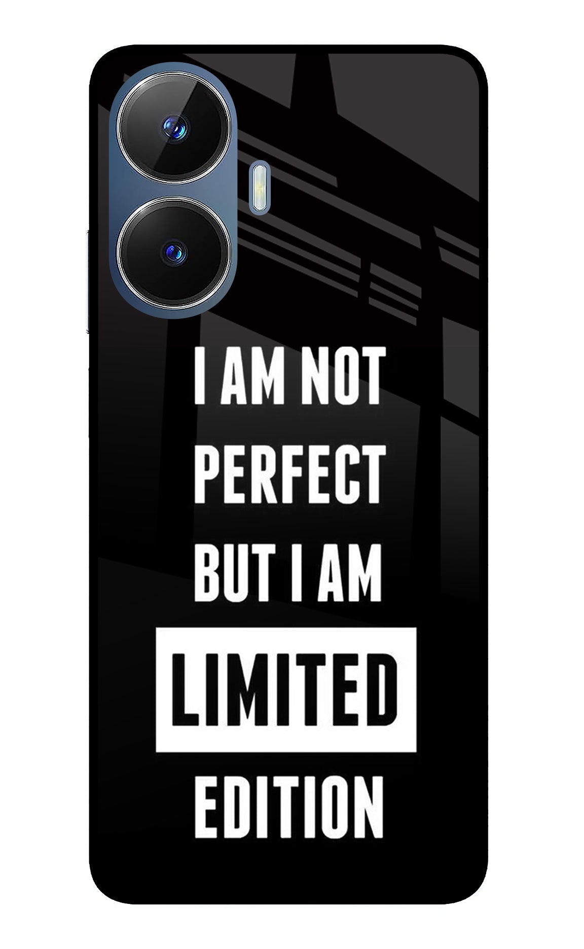 I Am Not Perfect But I Am Limited Edition Realme C55/N55 Glass Case