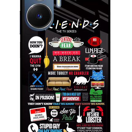 FRIENDS Realme C55/N55 Glass Case Back Cover by Casekaro
