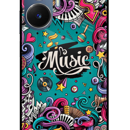 Music Graffiti Realme C55/N55 Glass Case