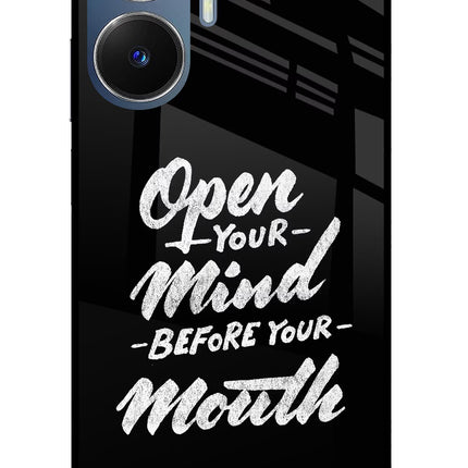 Open Your Mind Before Your Mouth Realme C55/N55 Glass Case