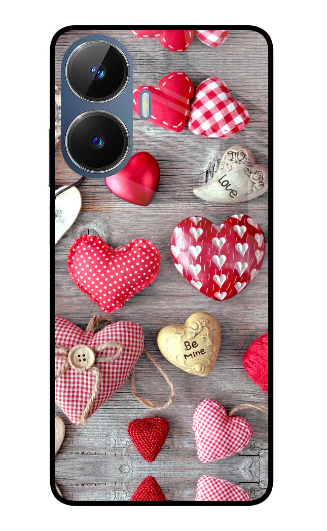 Love Wallpaper Realme C55/N55 Glass Case Back Cover by Casekaro