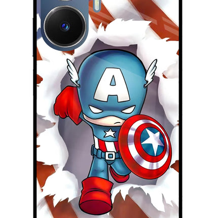 Captain America Realme C55/N55 Glass Case