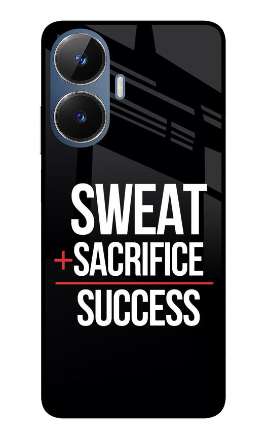 Sweat Sacrifice Success Realme C55/N55 Glass Case
