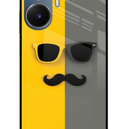 Sunglasses with Mustache Realme C55/N55 Glass Case
